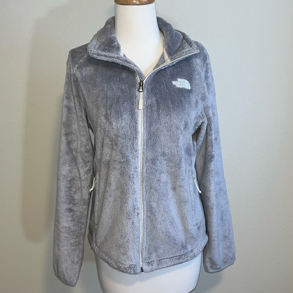 Gray North Face Zip-Up Jacket